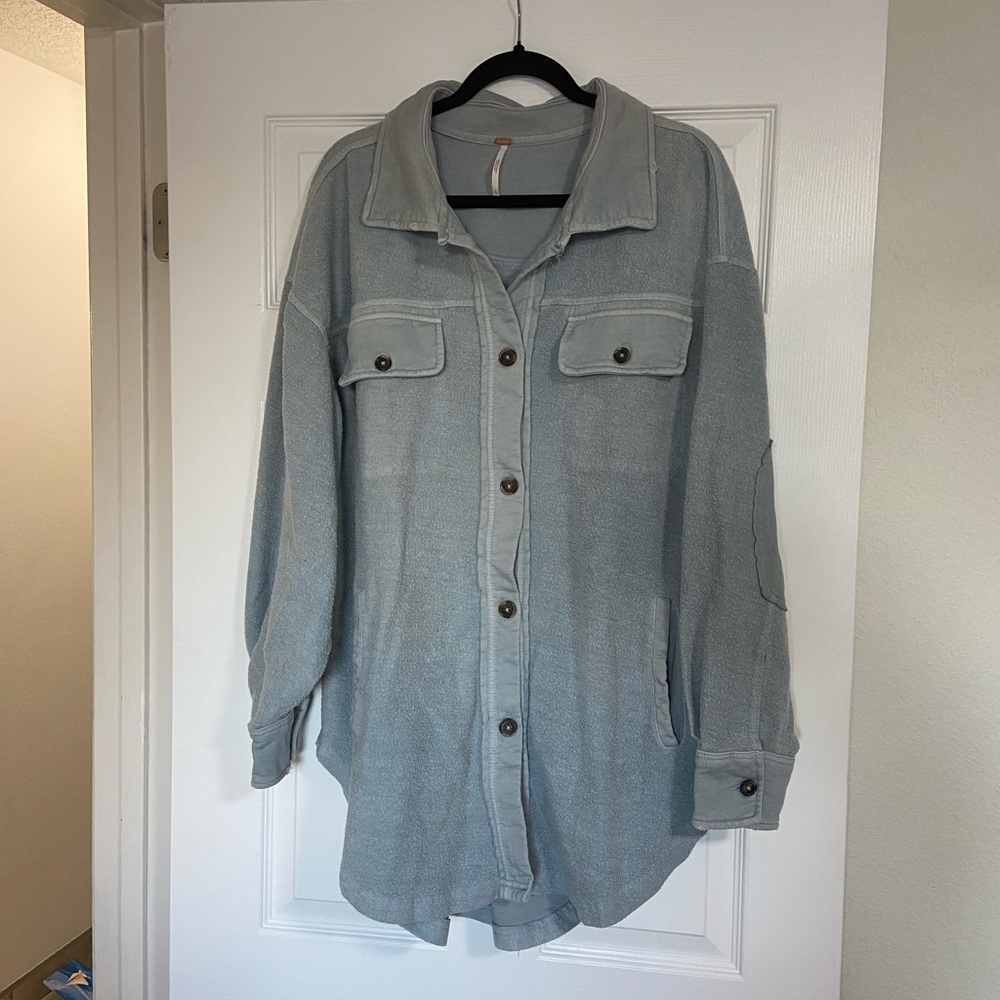 Free People Ruby jacket size large in autumn sky
